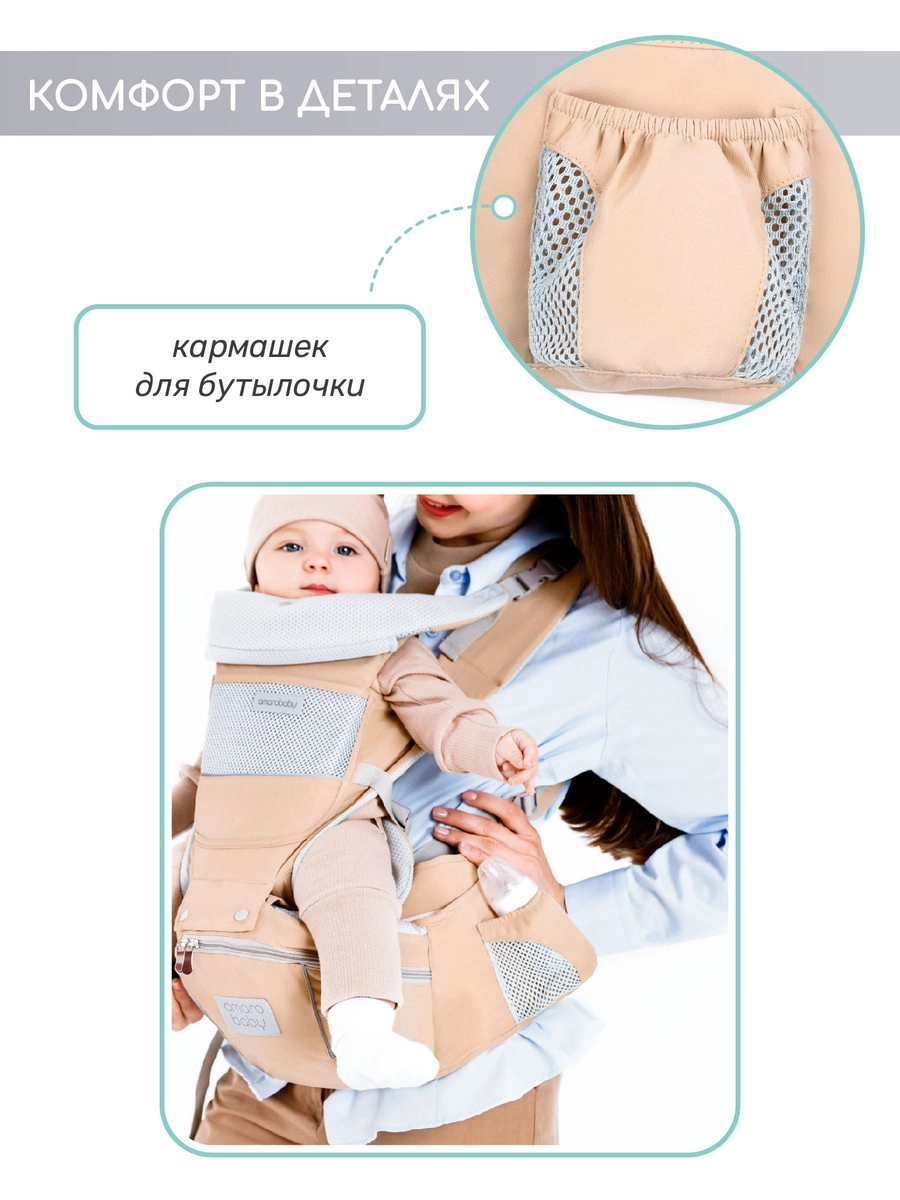 Эрго-рюкзак AmaroBaby Хипсит Carry чёрный 7mije7c241d0pcu8xcnvs6glpl8x8226