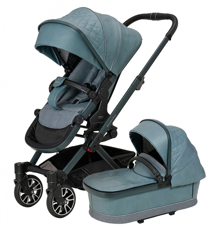 Коляска 2 в 1 Hartan Mercedes-Benz (Avantgarde GTX, 611 Verde Silber, с колесами XL)