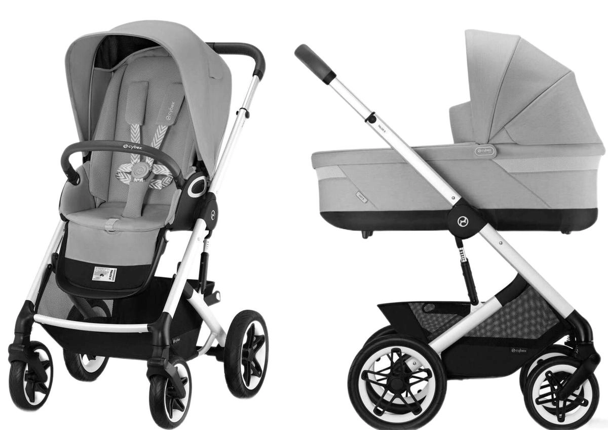 Коляска 2 в 1 Cybex Talos S Lux SLV (Stone Grey с дождевиками)