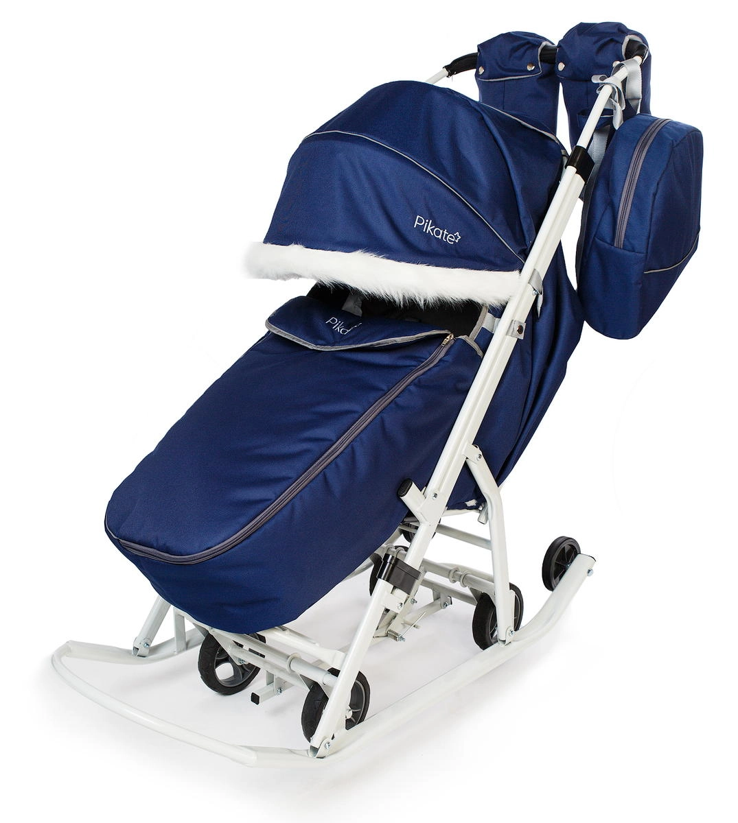 Санки-коляска Pikate Arctic тёмно-синий fp1qt15o85uwat8dta4smv5pp3bsy207