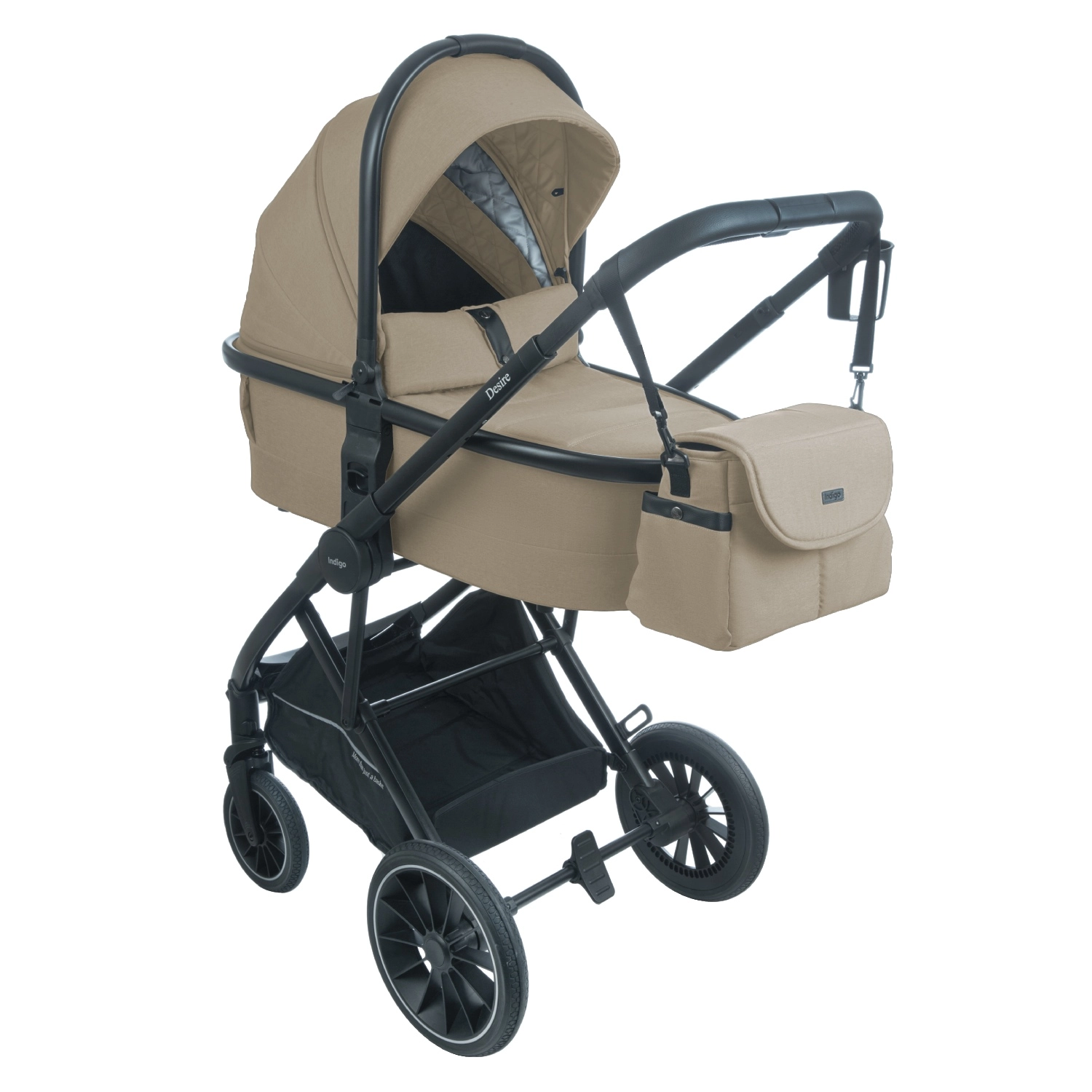 Коляска 2 в 1 INDIGO DESIRE  бежевый 0f37ea2cb287e1f1c122c9d245af0beb