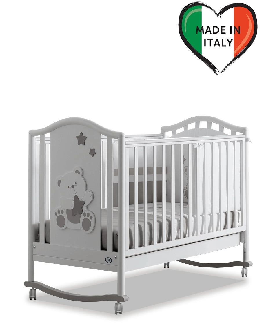 Детская кроватка Pali Orsetti 125*65 Белый/серый c48fnsck9rs4dqbuo290y62aml3wotbq