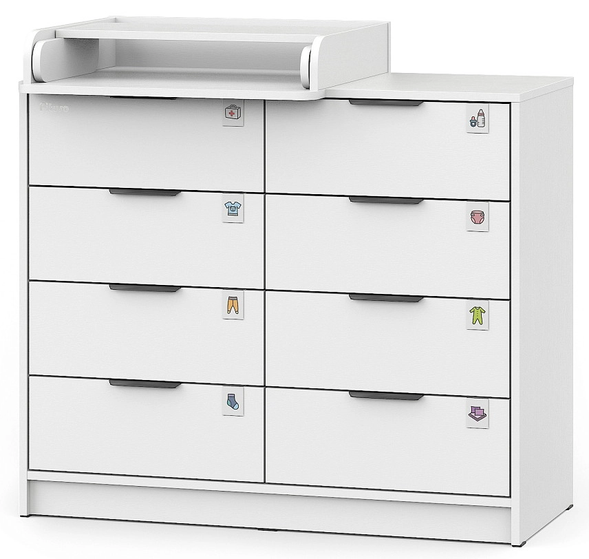 Комод Pituso Kids Optimum ЛДСП Белый-белый sqn3kge8it21fwifp3kmm64d9h7qlld5