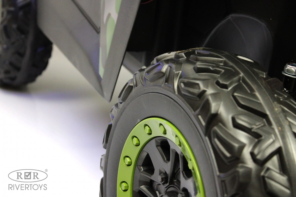 Детский электромобиль RiverToys T777TT 4WD зеленый камуфляж 8vyu4xk9axjad5jvu1a7k174zkewvfyb