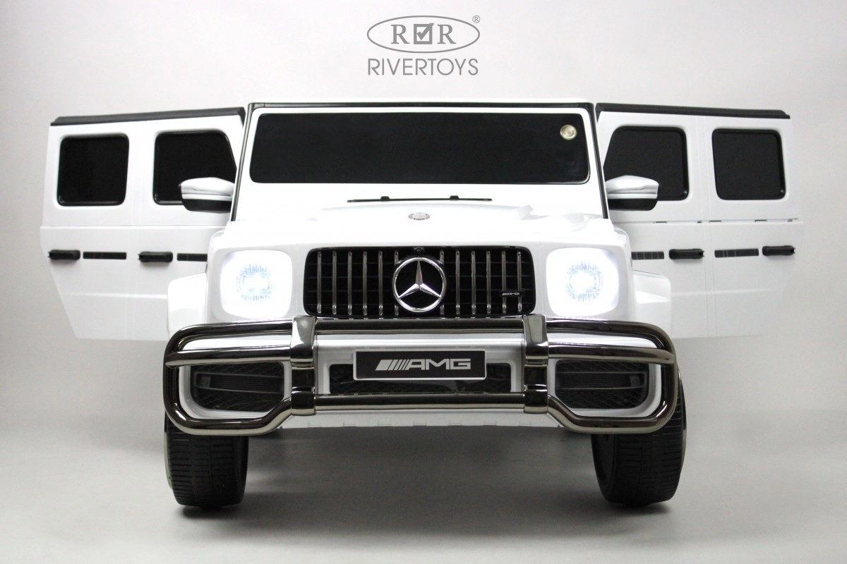 Детский электромобиль RiverToys Mercedes-AMG G63 (S307) белый 1oj3tohr098894kjqplg556q3t1f2wy7