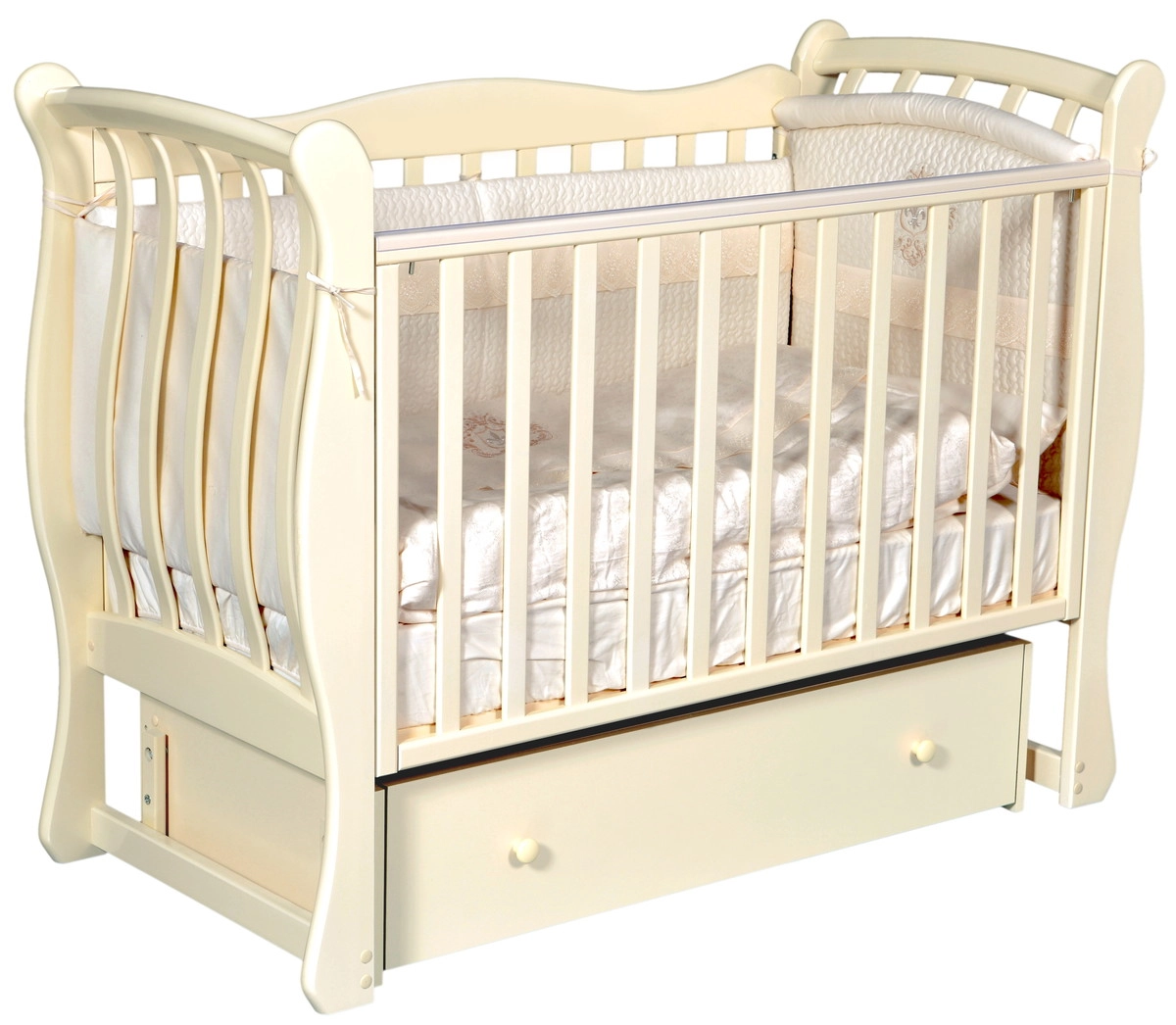 Детская кроватка ByTwinz Tiffany 1 универсальный маятник слоновая кость w0jihuc46wka32tqqitwcru9y04f46xg