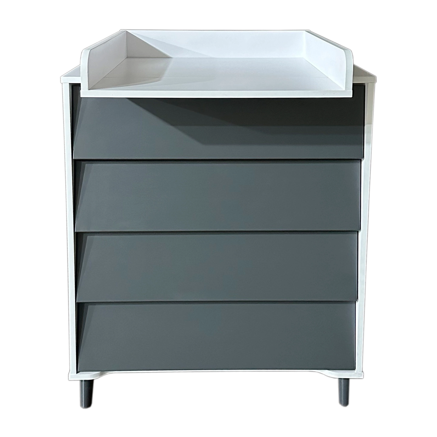 Пеленальный комод Кедр Жасмин (Белый/Графит)