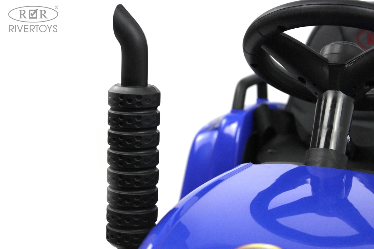 Детский электромобиль RiverToys Трактор H444HH синий 558aqpymmwtkso68ndl81mr5ku13x0k4