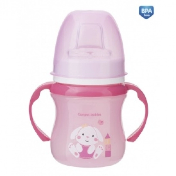 Поильник Canpol EasyStart Colourful animals, силик. носик, 120 мл, 6+ мес., арт. 35/207 розовый 47a7e411e3c9e243a963bab869b9e232