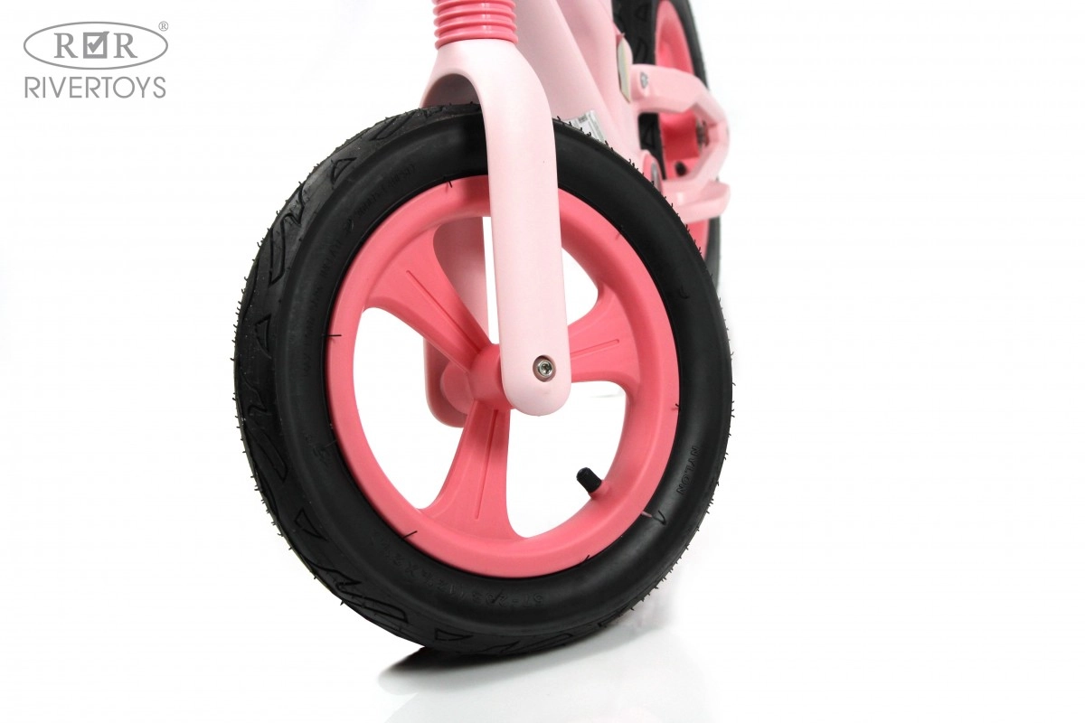 Детский беговел RiverToys М002БХ розовый r9o75ussisdxtbkxxvuv0qmw874cx9yf