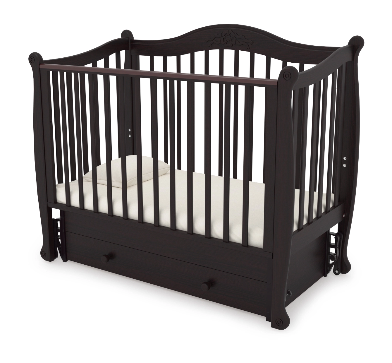 Детская кроватка Gandilyan (Гандылян) Моника (маятник) Махагон 5f794e66742847507cfb0c7cd2331152