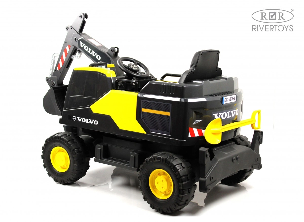 Детский электромобиль RiverToys трактор Volvo Y444YY YELLOW желтый n2iyy8bk524almeko6evf4p3t0q6ikv6