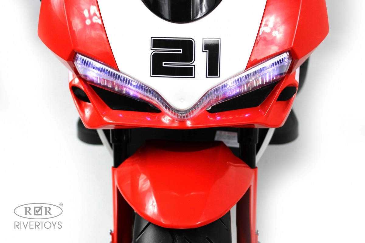Детский электромотоцикл RiverToys C005MC красный ekyomxa1h67o35l4cmsgt3i9d4mjw5cm