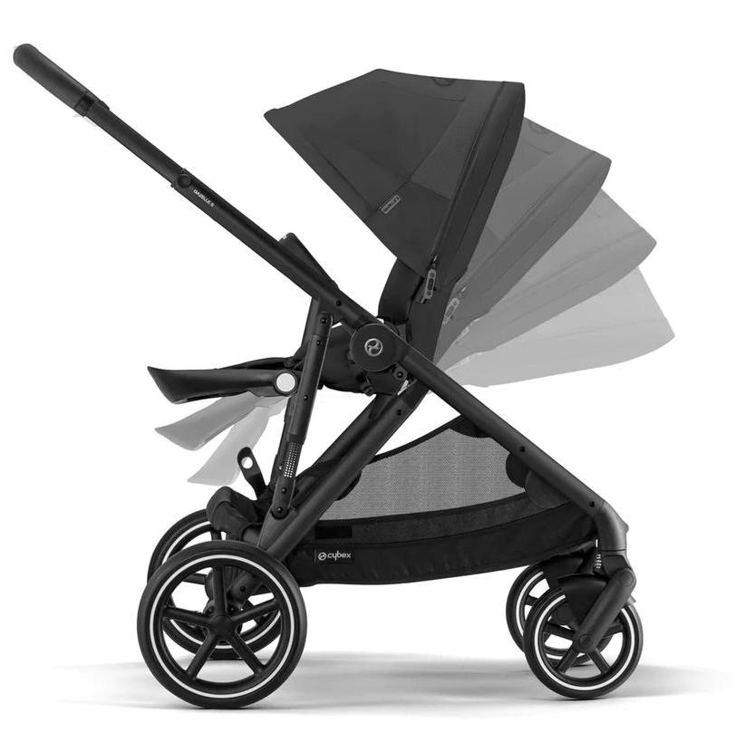 Прогулочная коляска Cybex Gazelle S BLK Moon Black с корзиной и дождевиком q0255y7gnxgn5my2sbqo1zbbxdief30c