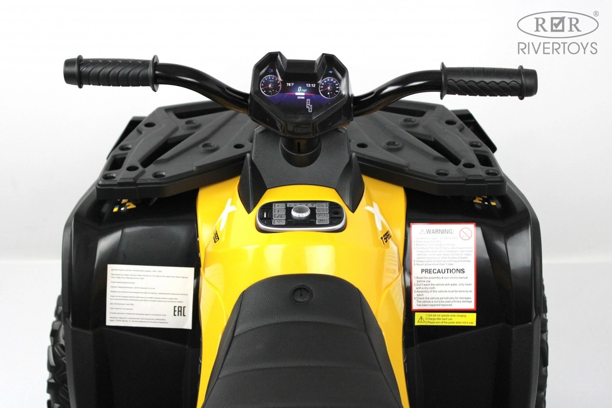 Детский квадроцикл RiverToys T001TT 4WD желтый d31r4ubdp0roay45lu4cp555zy8p6cal