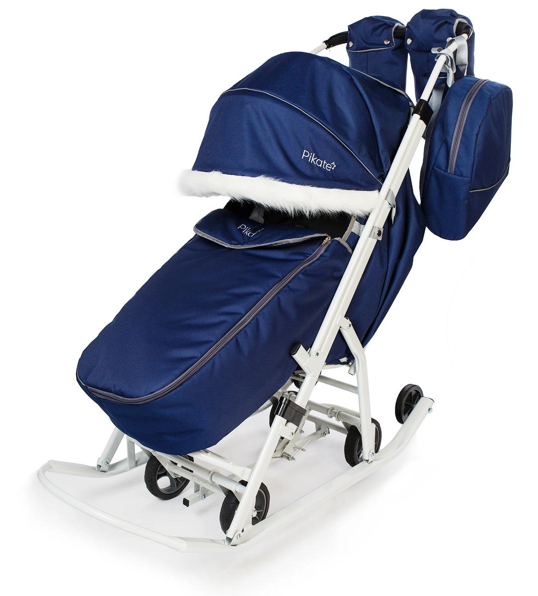 Санки-коляска Pikate Arctic тёмно-синий zwrzsydtq6rwltvloc6x52efgaif2gux