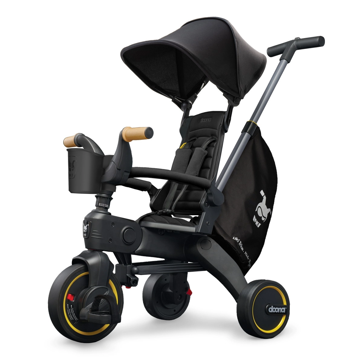 Детский складной трехколесный велосипед Doona Liki Trike S5 (Nitro Black)
