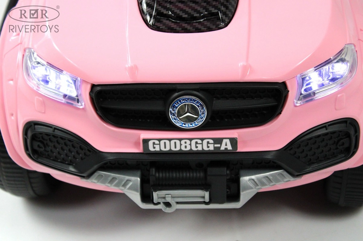 Детский электромобиль RiverToys G008GG-A розовый yami1xwybus3erza855bp81qr1qwl79f