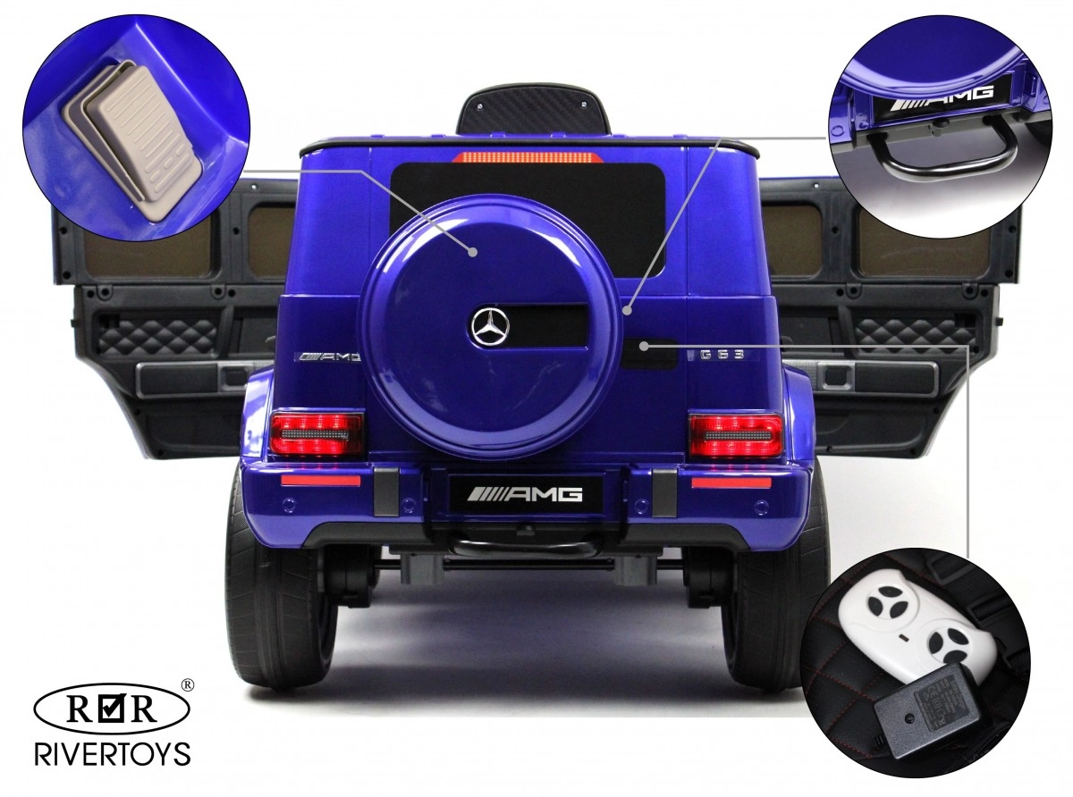 Детский электромобиль RiverToys Mercedes-AMG G63 K999KK синий глянец nn7u54adsw1k073lyobqm28efbwz77p8