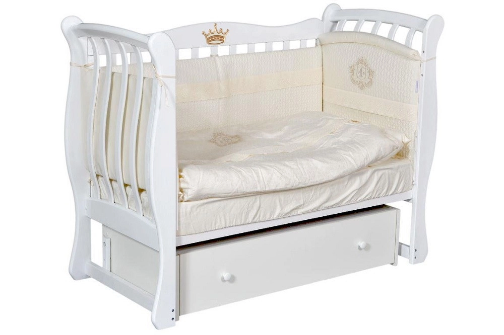 Детская кроватка Oliver Viana с универсальным маятником и ящиком Слоновая кость j7qczwma39d0aoxe23yi8d79woiyf512