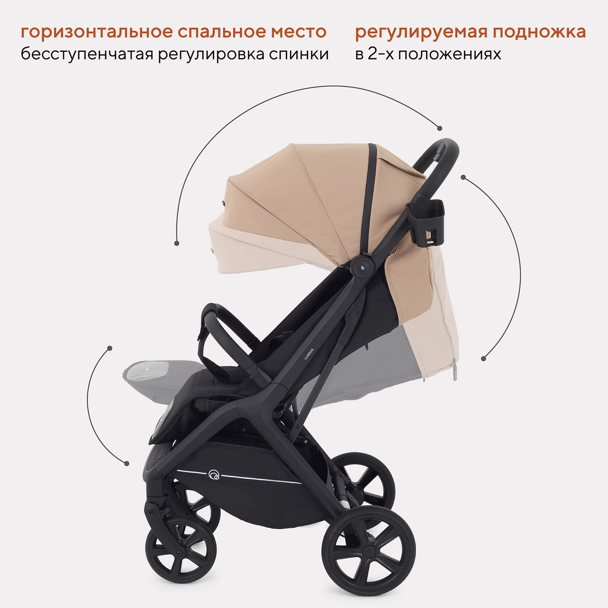 Прогулочная коляска RANT LUMOS Latte Beige o87loiqsgvetxlbqju15yh7n1xr0j1wl