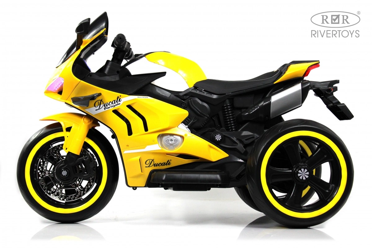Детский электромотоцикл RiverToys М777БХ желтый mm44a0i8p2ujuka0k7fqq3411thcyok7