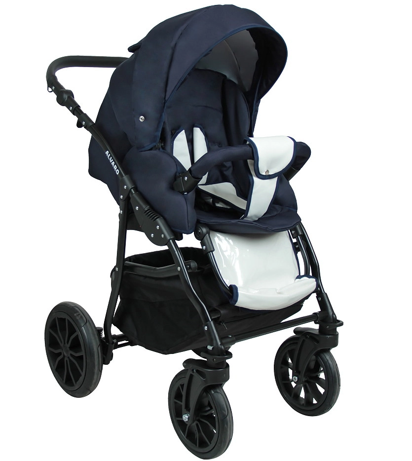 Коляска 2в1 Alis ALVARO т.синий+белая кожа 197t38181xibrfdejl4hvnpam4xahtsu