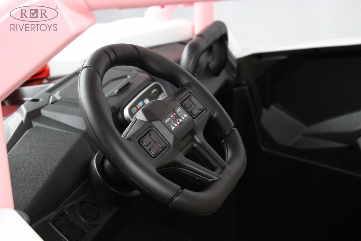 Детский электромобиль RiverToys E001EE розовый efn9hli4tgfej3w3le42cwlrt6aclova
