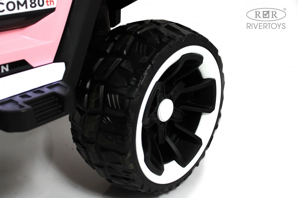 Детский электромобиль RiverToys E007EE розовый izeki4ft2dp3vr9xb4l50kzfwbwyi1cp