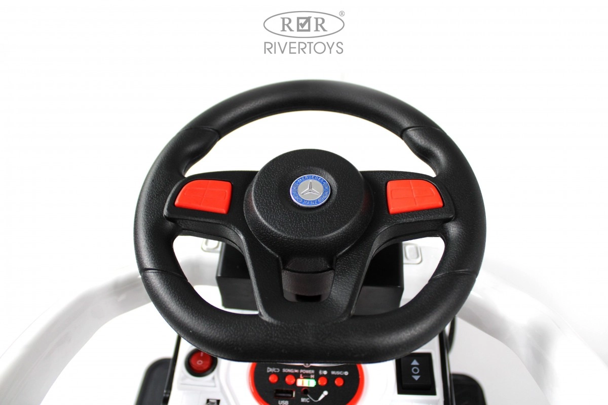 Детский электромобиль RiverToys G008GG-A белый kcxp6d02fdi1hleswpz7oe2mokginz4x