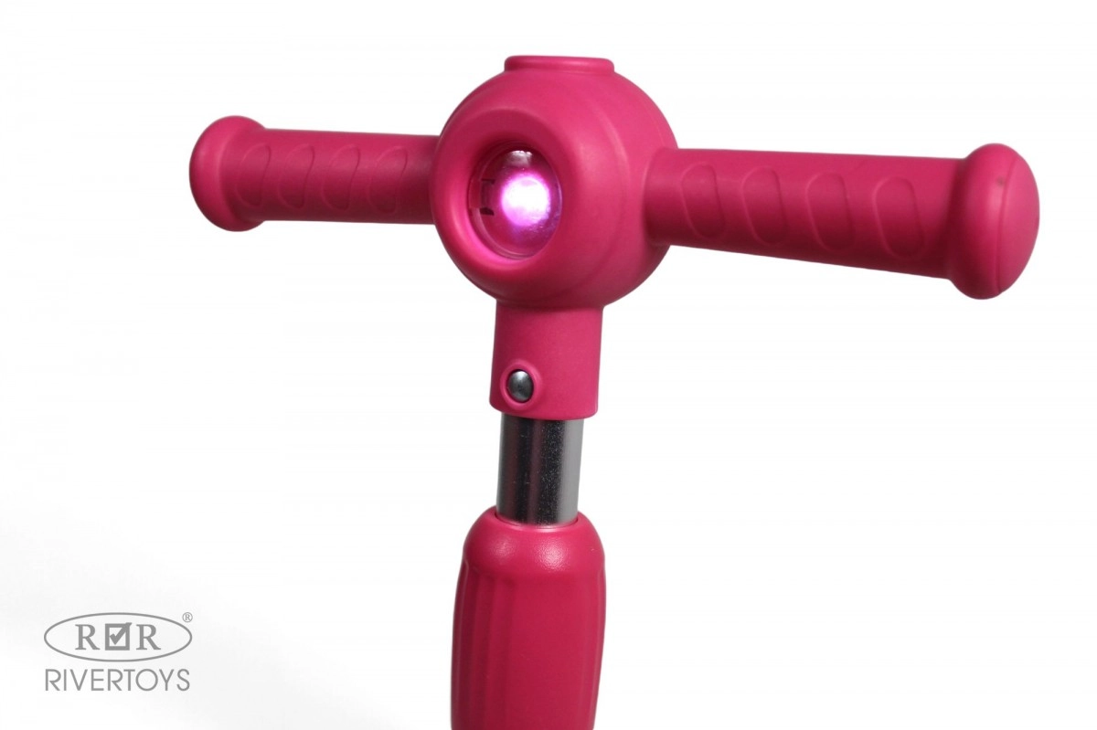 Детский самокат RiverToys HB-T-12 розовый 6c05m1tw1vqncx82otezgft917mlj5vx