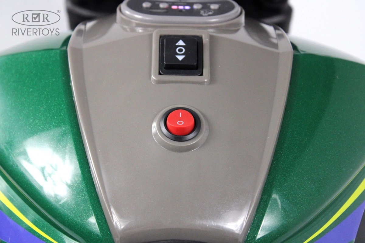 Детский электромотоцикл RiverToys C111MC зеленый ubtfrhv4a64jrven7mr6o0ucdst5ibpj