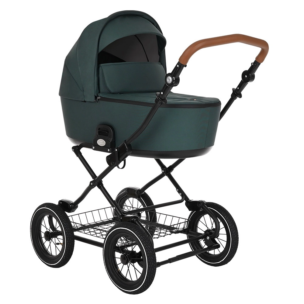 Коляска 2 в 1 Roan Bass Next Classic, d12 Pacific Green/руч.Коричневый koydigfu6jtyu56nn26ecq111mv1x43x