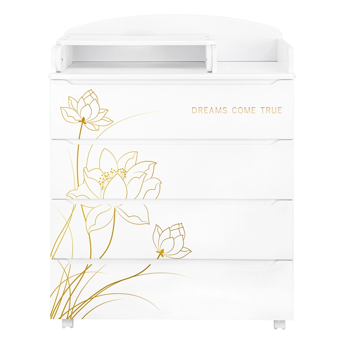 Комод Indigo Green Line с узким пеленальным столиком, ЛДСП, МДФ  Цветы okgprqa7w4d4j42i5uz00qj1egwfd17o