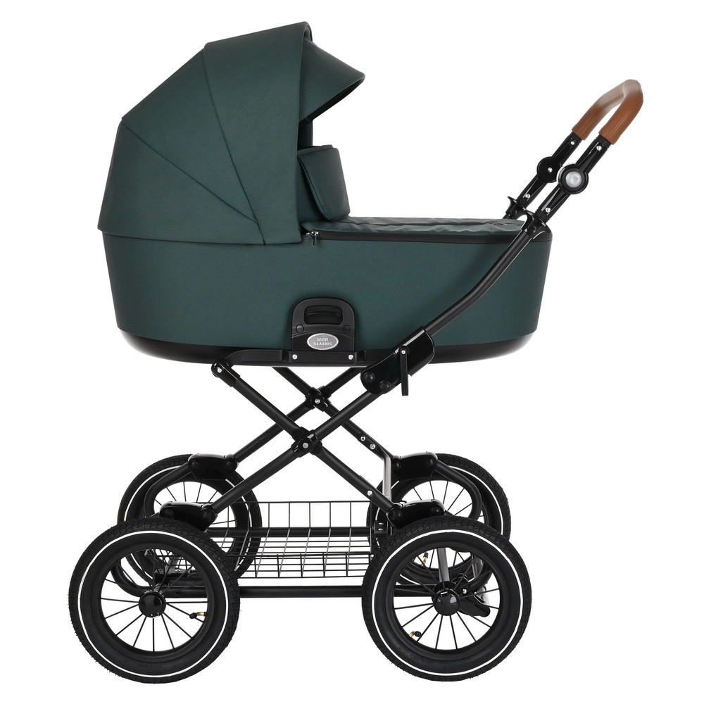 Коляска 2 в 1 Roan Bass Next Classic, d12 Pacific Green/руч.Коричневый gblgbqa51w322mlhg56c0wf7zivtydl3