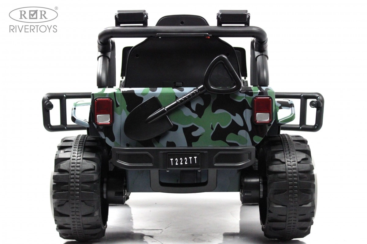 Детский электромобиль RiverToys T222TT 4WD камуфляж o9d7jblyv0waq4oji6x2bq6997si0h7x