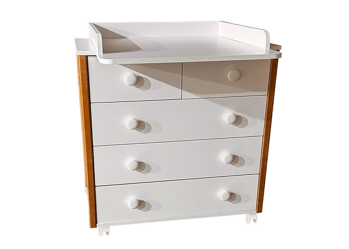 Пеленальный комод Антел Маленький Принц (белый/бук)