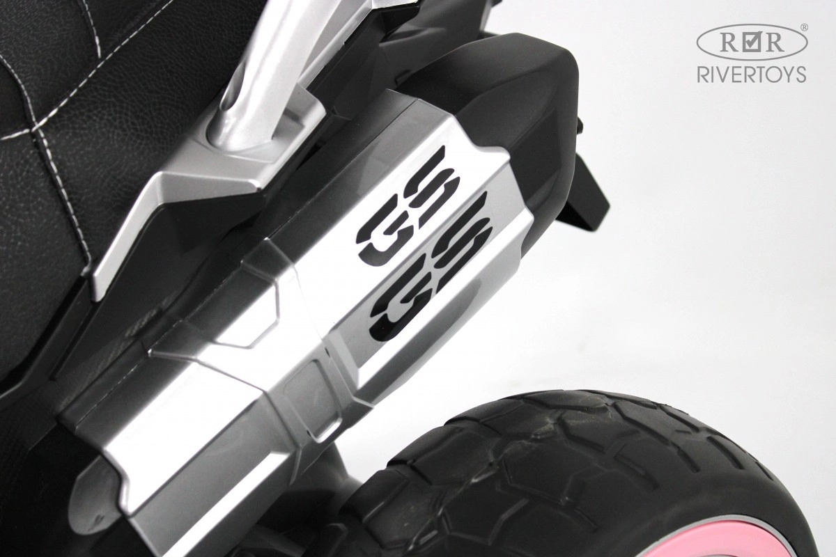 Детский электромотоцикл RiverToys М111БХ розовый ysarpw85m34ovxci23b56t2ohps70sv7