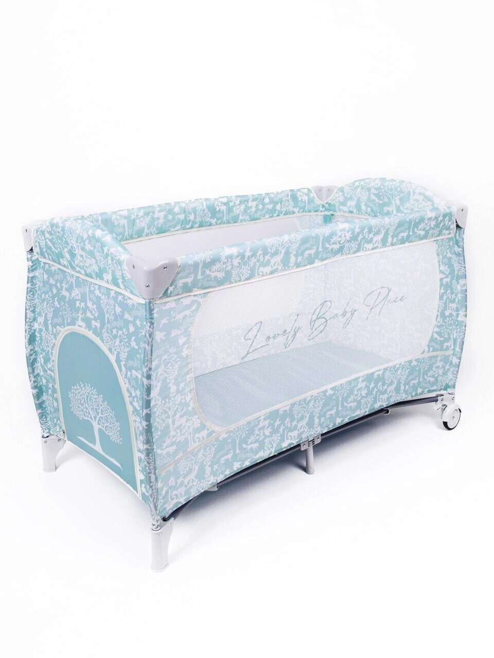 Манеж-кровать Amarobaby HAPPY PLACE Forest 89ea4b3046b4008418ceb8b30b9d7e24