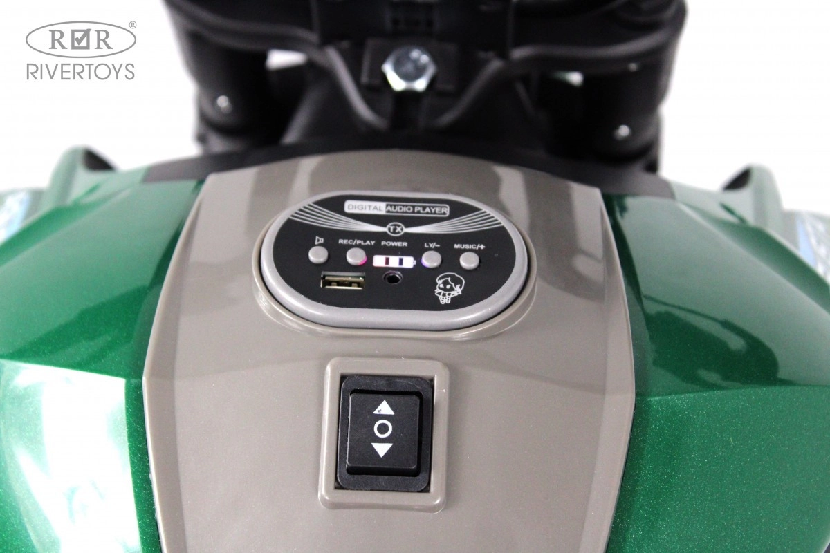 Детский электромотоцикл RiverToys C111MC зеленый b5n2tvwaumnizx0rqd3k42dm5jmcv501