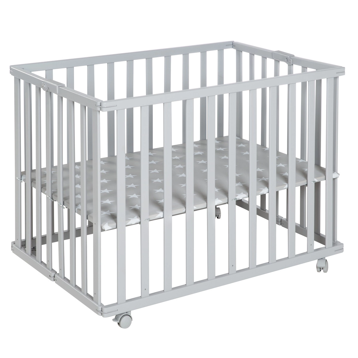 Детский складной манеж ROBA Foldable playpen 74 х 100  Серый h1liu53bk8vxum7bsv61vcex00vjysdm