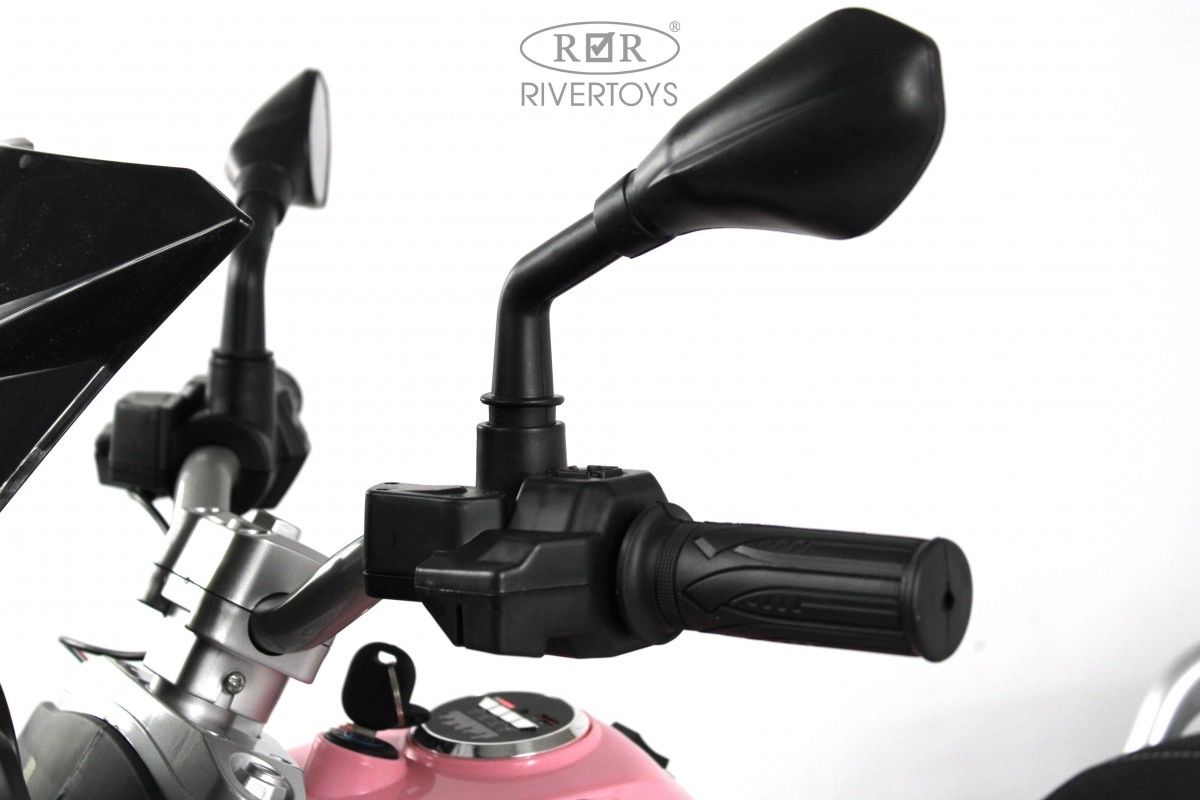 Детский электромотоцикл RiverToys М111БХ розовый r8aqip2kcht5s5vf7zqueeac8vl48olo