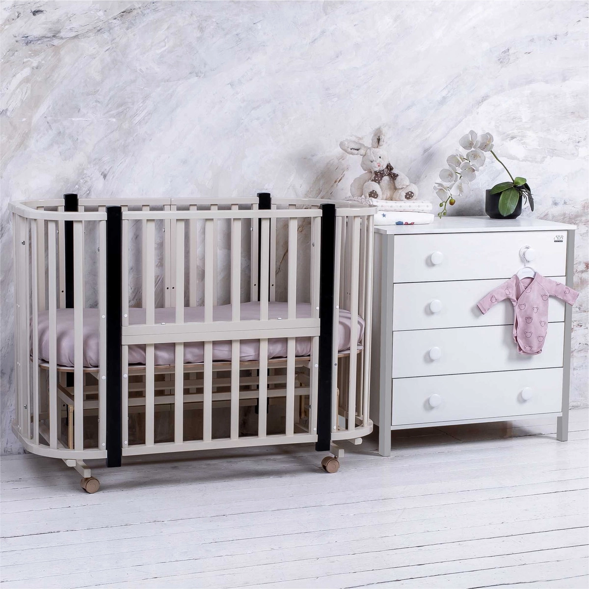 Пеленальный комод Sweet Baby Giovanni Белый/Серый камень z1s7lg5l0alw6sgju25n3pis6fvmbiyo