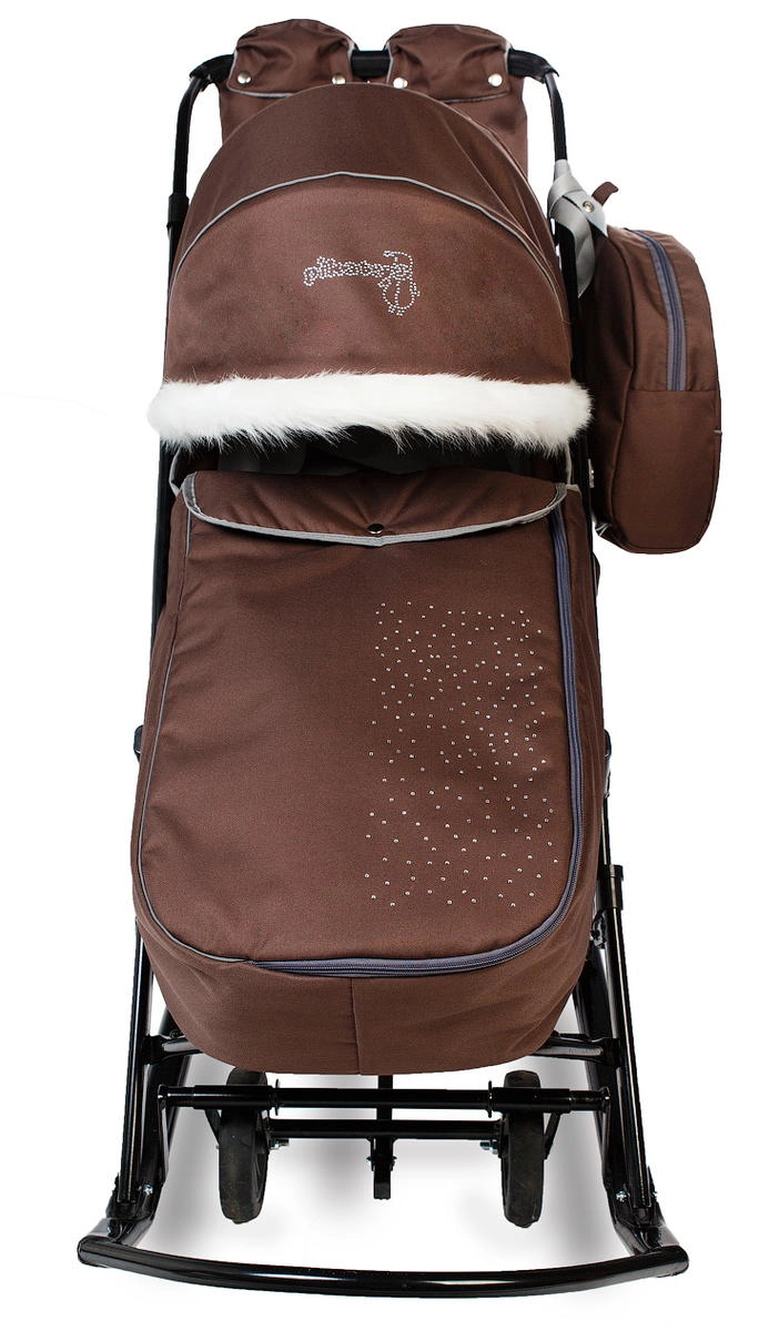 Санки-коляска Pikate Снеговик Шоколад heqecf5wvsvq7uha53s2ukvf1v7m4vt3