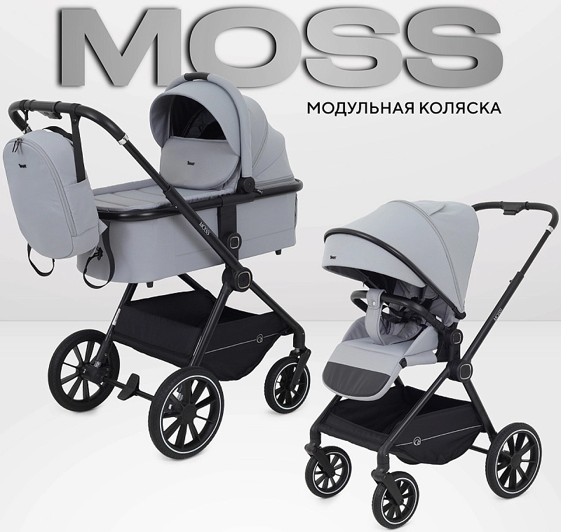 Детская коляска Rant Moss 2 в 1 Grey1