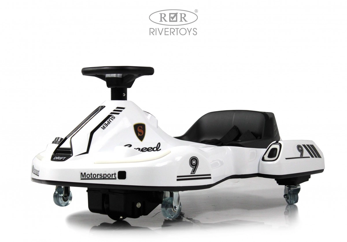 Детский электромобиль RiverToys K009PX белый qs9u5fkjcfyxtn1nz9zwefc2i2mbhxbt