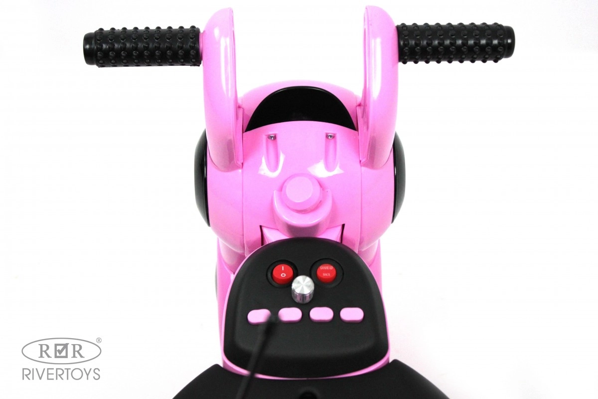 Детский электромотоцикл RiverToys Мoto HL300 розовый ebr9lb6cq2mgk1nc639y2cllcvshpkp6