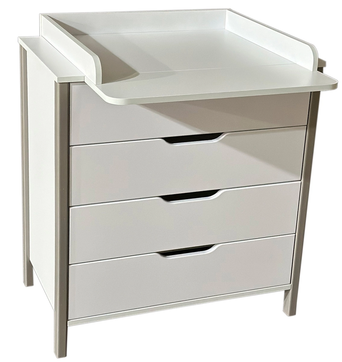 Пеленальный комод Антел Солнышко 12 (белый/серый)