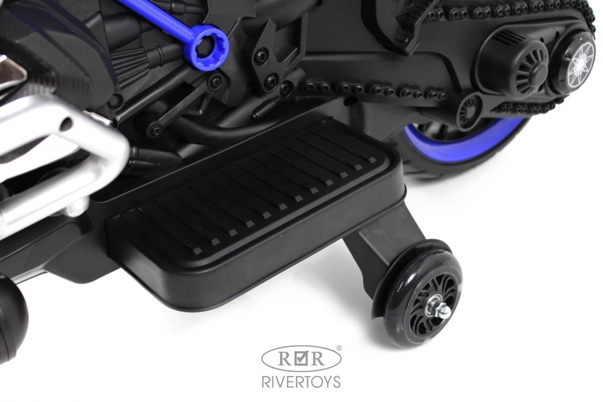 Детский электромотоцикл RiverToys М009БХ синий 9uc125evzcuugadb67r0yo4aj64lh9jh