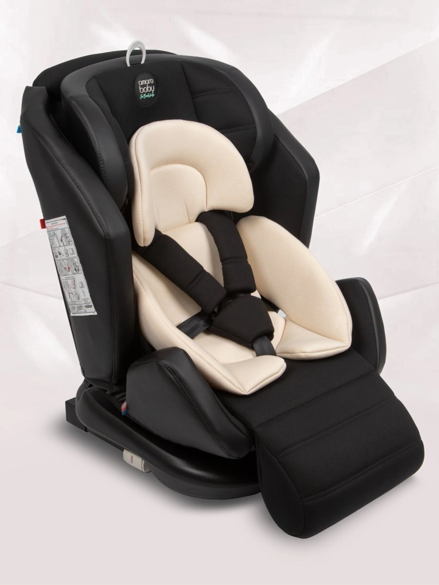 Автокресло AMAROBABY Favorite ISOFIX (чёрный/бежевый)